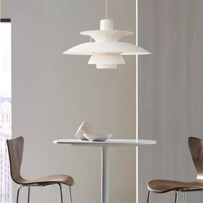 Suspension Macarel, coloris blanc pur