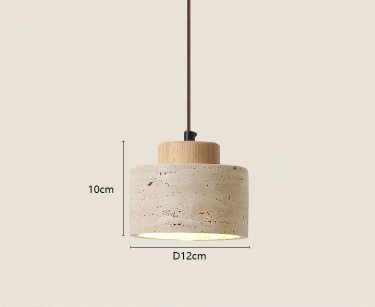 lampe suspendue travertin ideale pour chambre moderne
