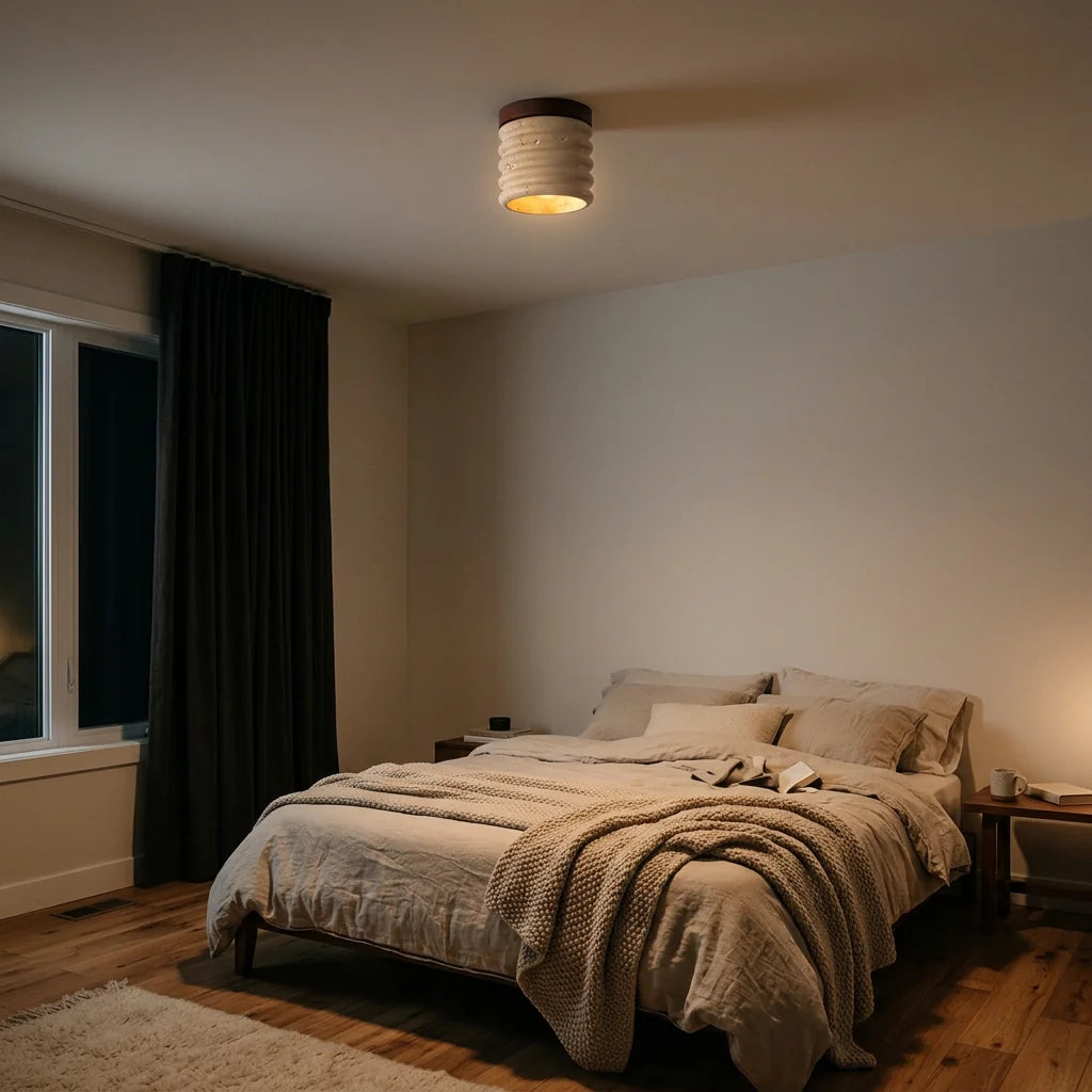 Plafonnier Vomaran dans une chambre soirée